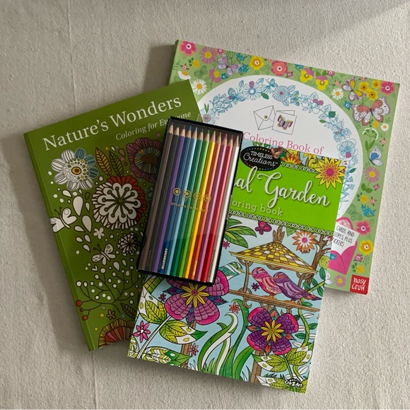 Nature Inspired Coloring Book Bundle - Picture 1 of 15